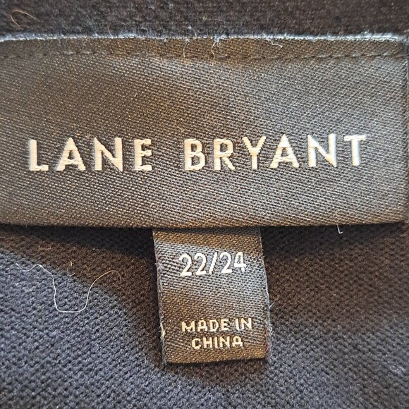 Lane Bryant Black Open Front Cropped Cardigan Shrug Plus Size 22/24 - Picture 5 of 6